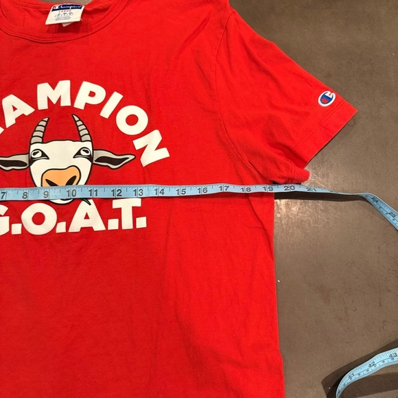 Champion Red G.O.A.T Graphic Tee - Picture 6 of 7